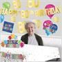 Foil Happy "80th" Birthday Streamer