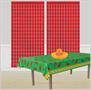 Metallic Square Curtain