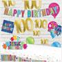 Foil "100" Birthday Cutouts