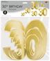 Foil "30" Birthday Cutouts