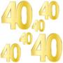 Foil "40" Birthday Cutouts