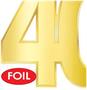 Foil "40" Birthday Cutouts