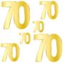Foil "70" Birthday Cutouts