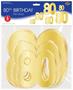 Foil "80" Birthday Cutouts