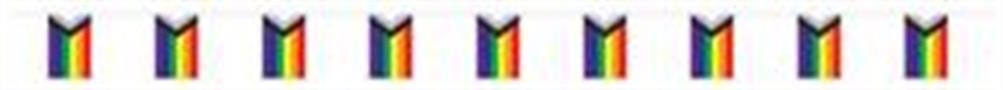 Pride Flag Pennant Banner