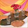 Plastic Tropical Leaf Table Runner