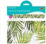 Metallic Palm Leaf Fringe Banner