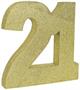 3-D Glittered "21" Centerpiece