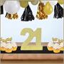 3-D Glittered "21" Centerpiece