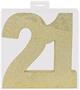 3-D Glittered "21" Centerpiece