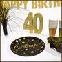3-D Glittered "40" Centerpiece