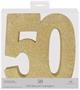 3-D Glittered "50" Centerpiece
