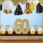 3-D Glittered "60" Centerpiece