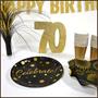 3-D Glittered "70" Centerpiece