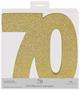 3-D Glittered "70" Centerpiece