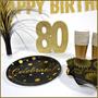 3-D Glittered "80" Centerpiece