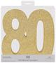 3-D Glittered "80" Centerpiece