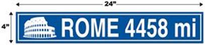 Travel Street Sign Cutouts