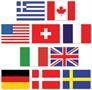 Mini International Flag Cutouts