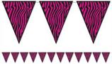 Zebra Print Pennant Banner