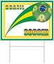 Plastic Yard Sign - Brasil