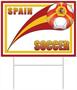Plastic Yard Sign - Spain