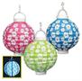 Light-Up Hibiscus Paper Lanterns