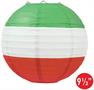 Red, White & Green Paper Lanterns