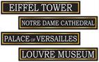 French Street Sign Cutouts