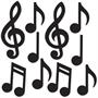 Mini Musical Notes Silhouettes