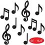 Mini Musical Notes Silhouettes