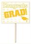 Plastic Congrats Grad Yard Sign