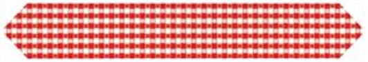 Printed Gingham Table Runner