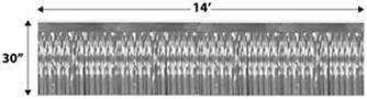 Pkgd 1-Ply Metallic Table Skirting