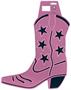 Foil Cowboy Boot Silhouette