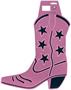 Foil Cowboy Boot Silhouette
