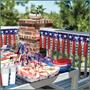 Metallic Stars & Stripes Fringe Banner