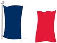 French Flag Cutout