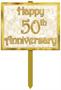 "50th" Anniversary Yard Sign
