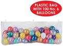 Plastic Balloon Bag w/100 Balloons