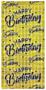 Happy Birthday Metallic Square Curtain