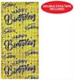 Happy Birthday Metallic Square Curtain