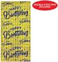 Happy Birthday Metallic Square Curtain