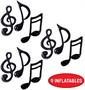 Inflatable Musical Notes