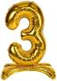 Self-Standing Balloon Number "3"