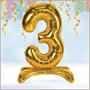 Self-Standing Balloon Number "3"