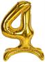 Self-Standing Balloon Number "4"