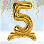 Self-Standing Balloon Number "5"