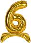 Self-Standing Balloon Number "6"