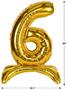 Self-Standing Balloon Number "6"